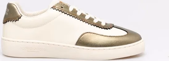 Scotch & Soda Bronze Leather Low Top Sneakers