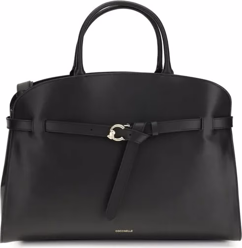 Coccinelle Black Calf Leather Bos Taurus Handbag