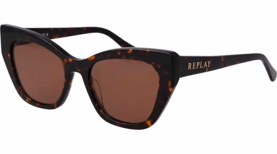Replay Brown Plastic Sunglasses