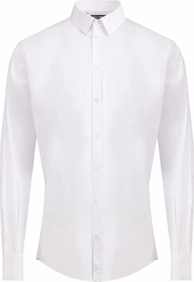 Dolce & Gabbana White Cotton Dress Shirt