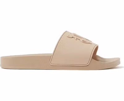 Beige Rubber Slides