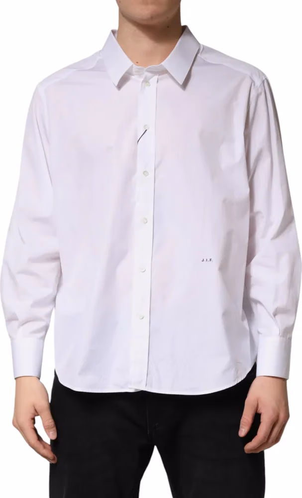 Dolce & Gabbana White SARTORIA Cotton Collared Dress Shirt