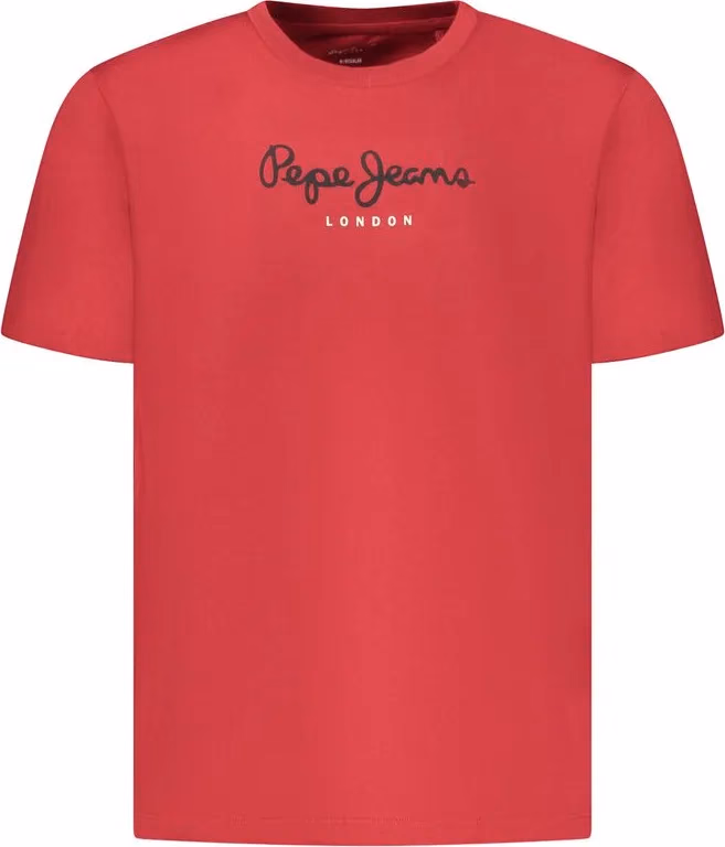 Pepe Jeans Red Cotton Men T-Shirt