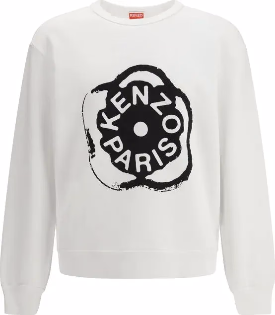 Kenzo White Cotton Sweatshirt