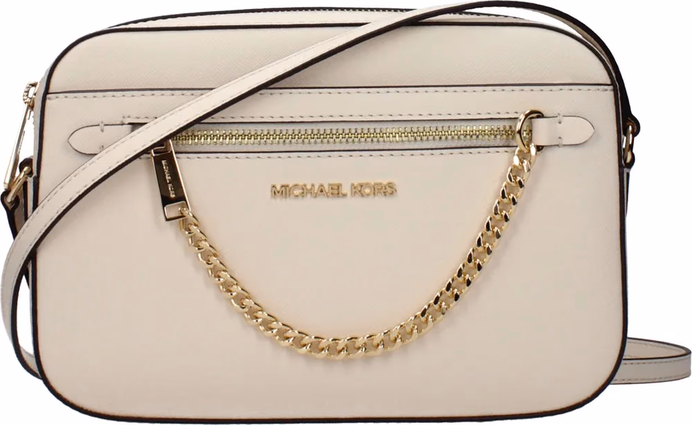 Michael Kors Beige Leather Crossbody Bag