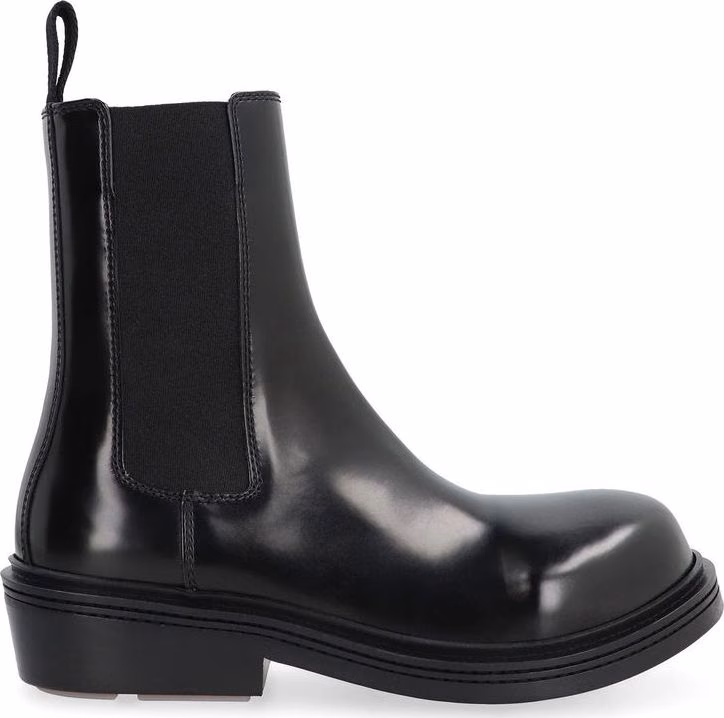 Bottega Veneta Black Calfskin Chelsea Boots