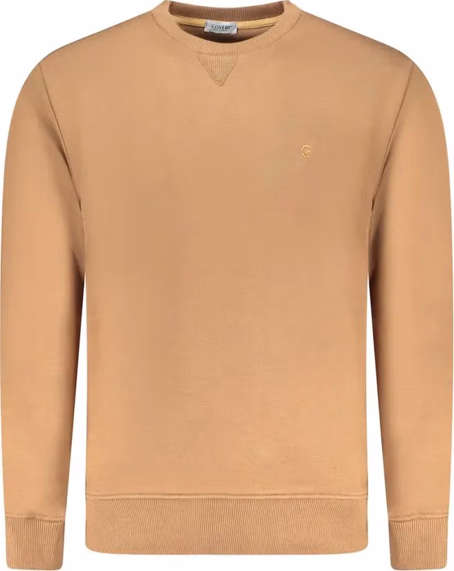 Coveri Moving Marrone Cotton Men Sweatshirt