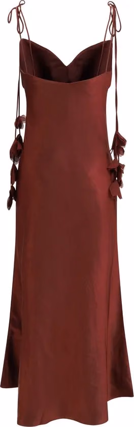 Self-Portrait Bordeaux Polyester Casual Dress