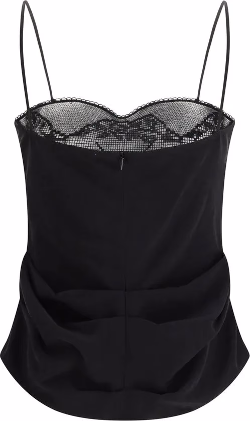 Magda Butrym Black Silk Blouse