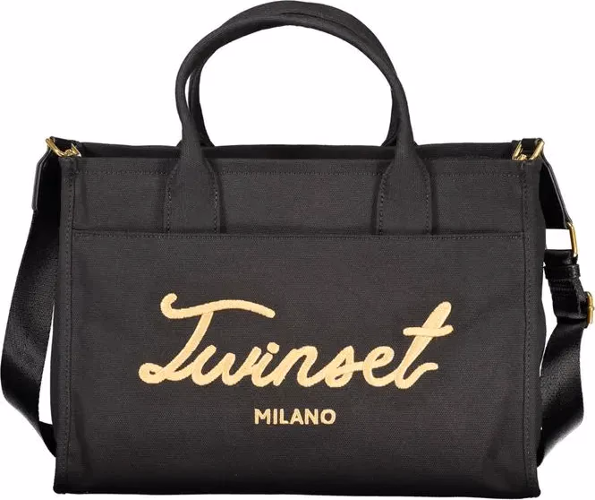 Twinset Nero Cotton Women Tote