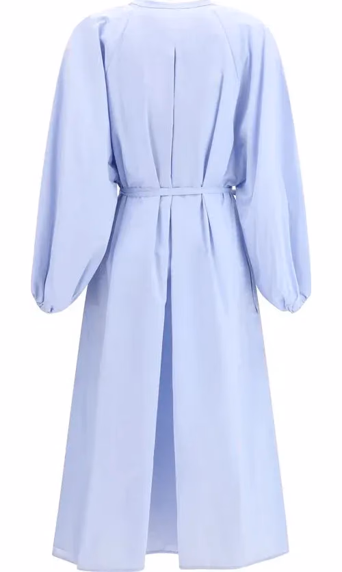 Loulou De Saison Blue Cotton Casual Dress