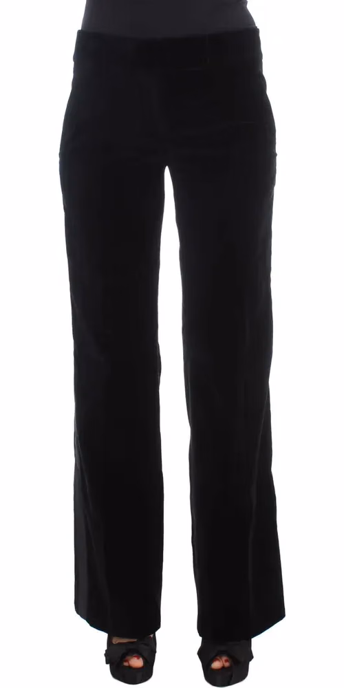 Ermanno Scervino Black Viscose Pants
