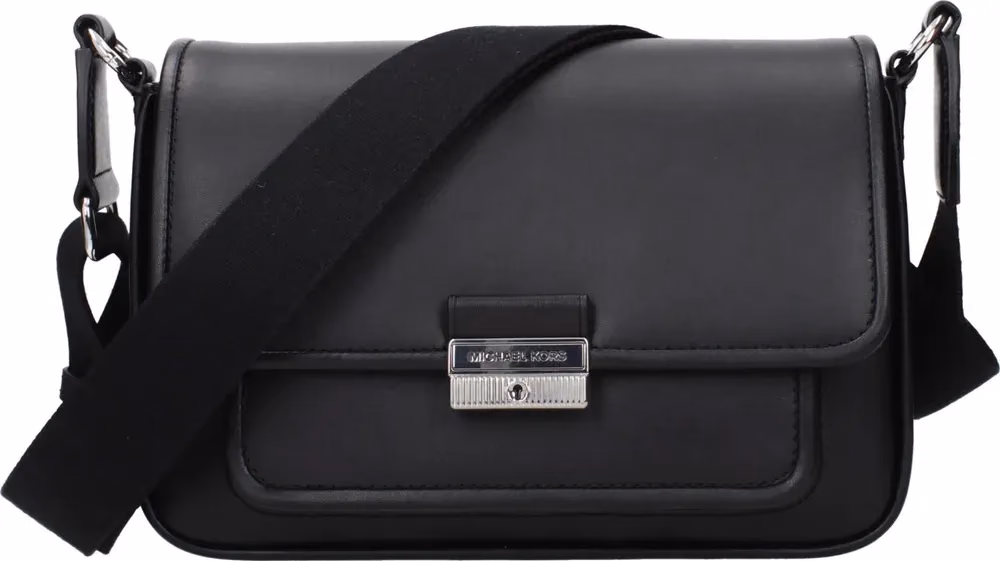 Michael Kors Black Leather Crossbody Bag