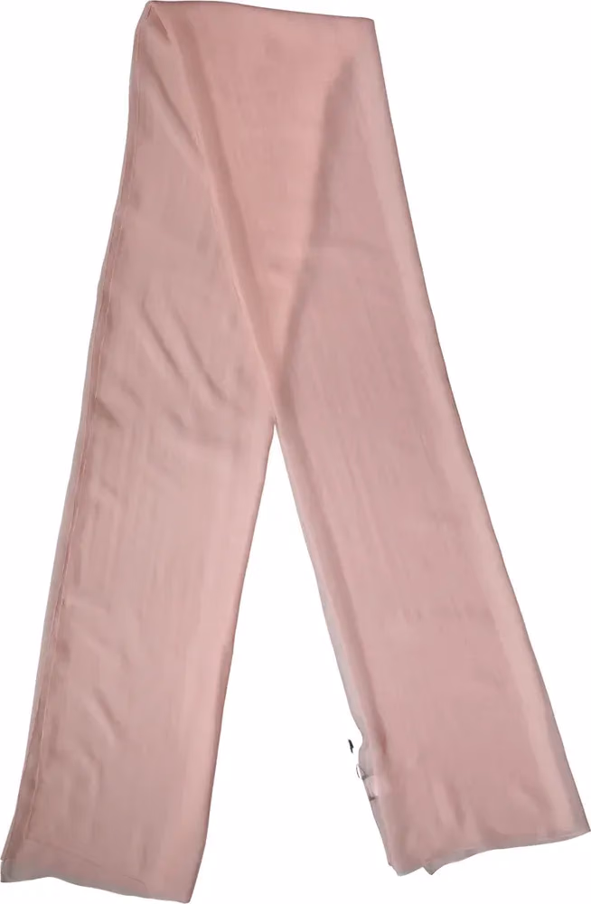 Dolce & Gabbana Light Pink Silk Neck Wrap Shawl Stole 272cm x 120cm Scarf
