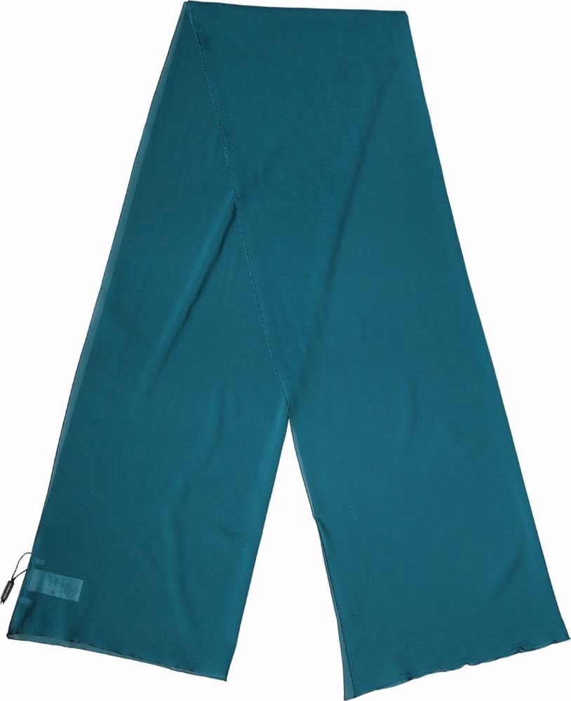 Dolce & Gabbana Blue Green Silk Neck Wrap Shawl Stole 200cm x 64cm Scarf