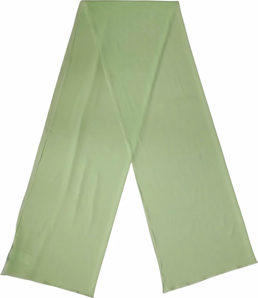 Dolce & Gabbana Light Green Silk Neck Wrap Shawl Stole 200cm x 64cm  Scarf