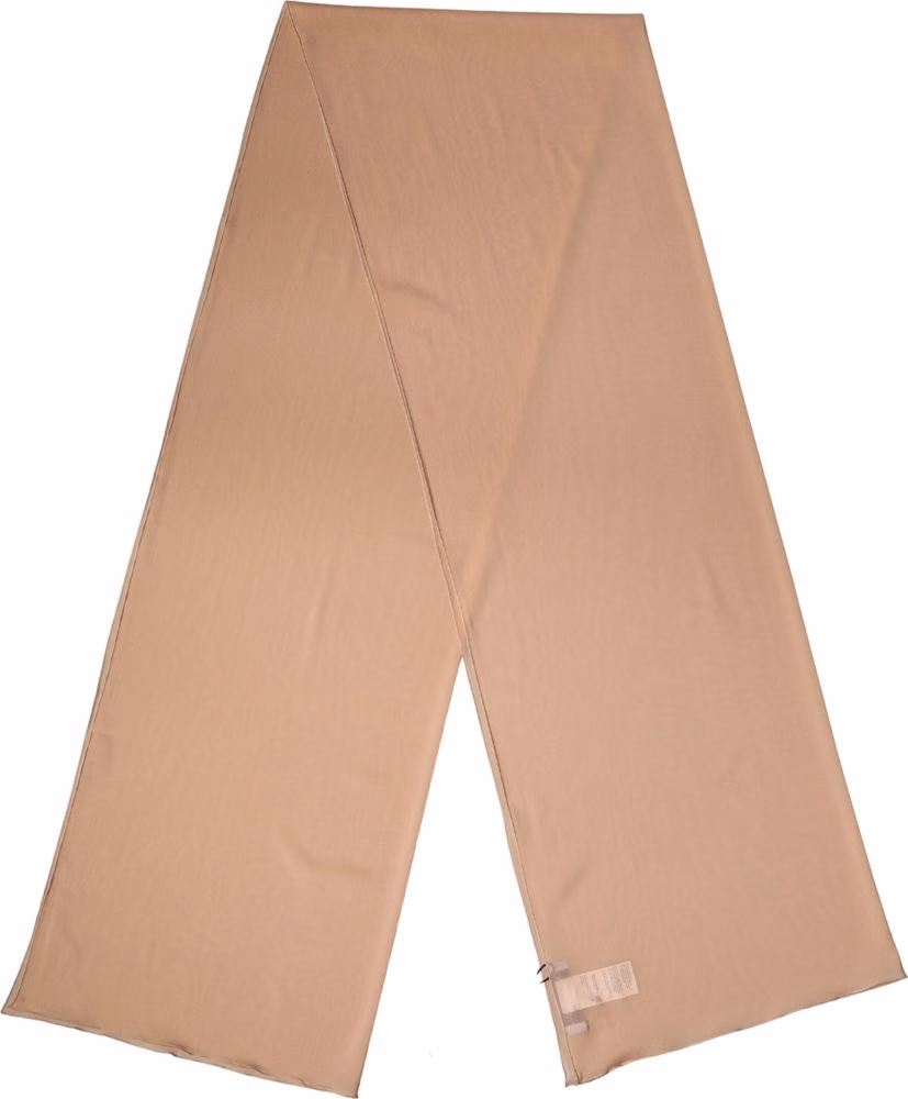 Dolce & Gabbana Beige Silk Neck Wrap Shawl Women Stole 200cm x 64cm Scarf