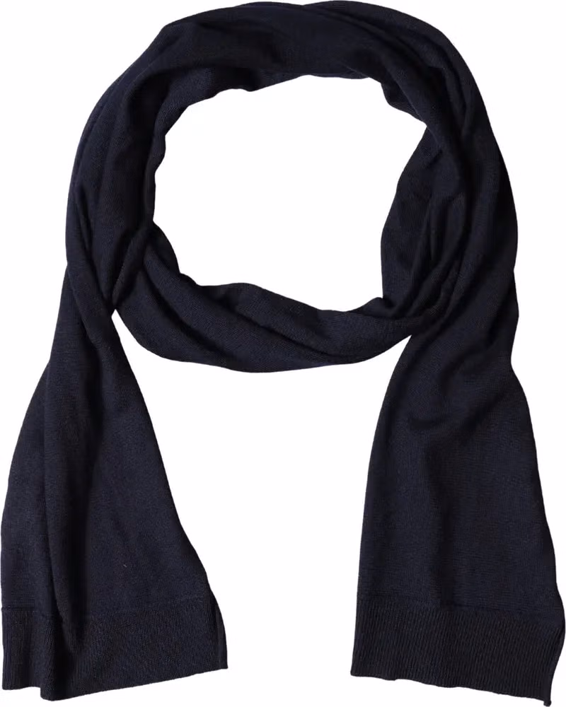 Dolce & Gabbana Blue Wool Knitted Shawl Neck Wrap 200cm x 25cm  Scarf