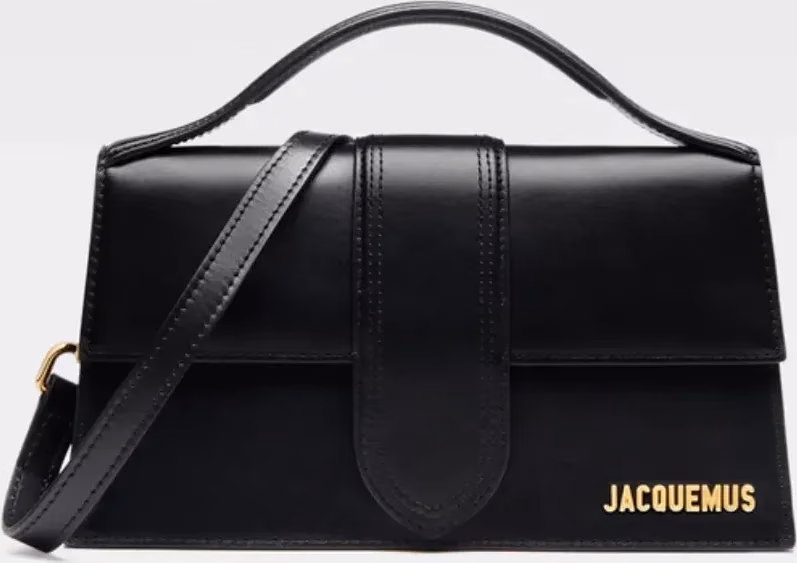 Jacquemus Black Leather Le Grand Bambino Handbag