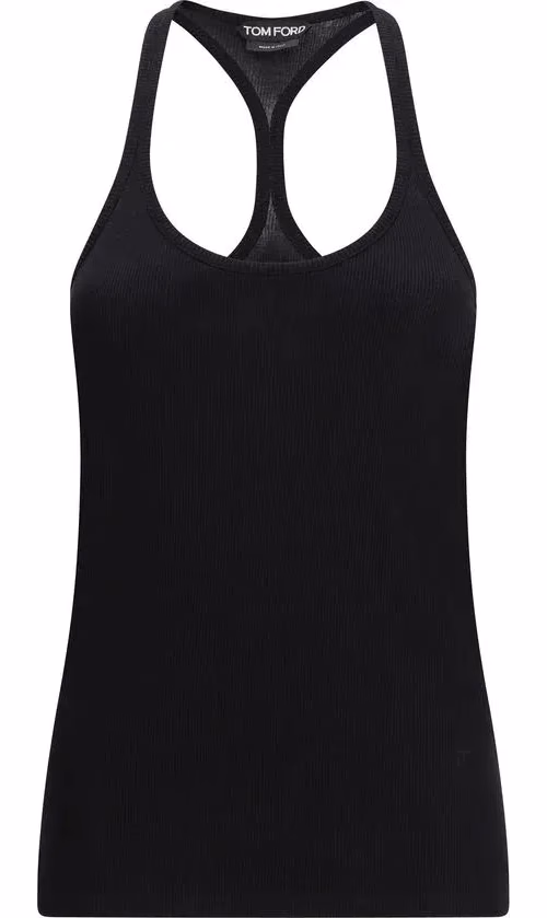 Tom Ford Black Silk Tank Tops