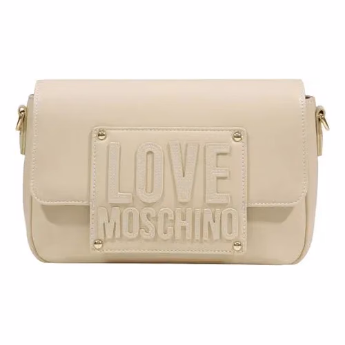 Love Moschino Cream Polyethylene Handbag
