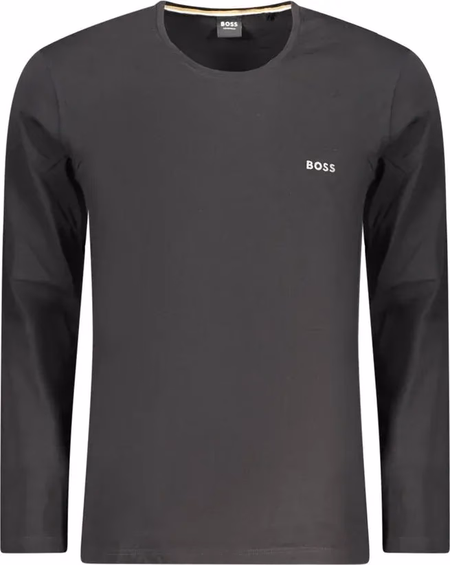 Hugo Boss Black Cotton Men T-Shirt