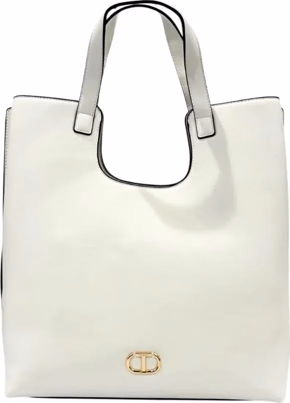 Twinset White PU Women Handbag