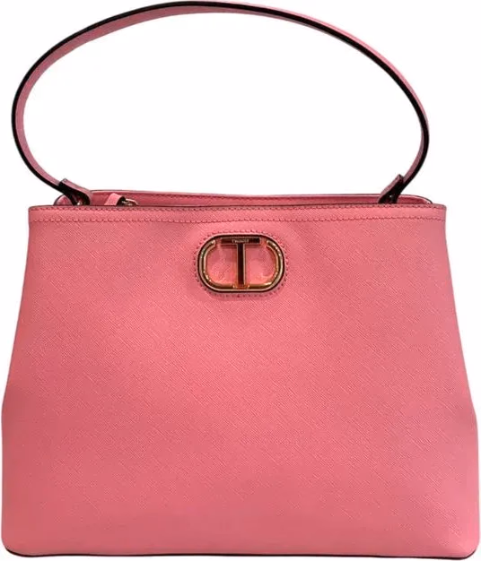 Twinset Pink PU Women Handbag