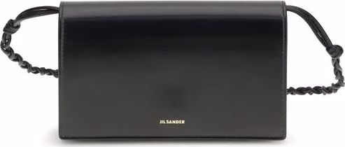 Jil Sander Black Calf Leather Bos Taurus Wallet