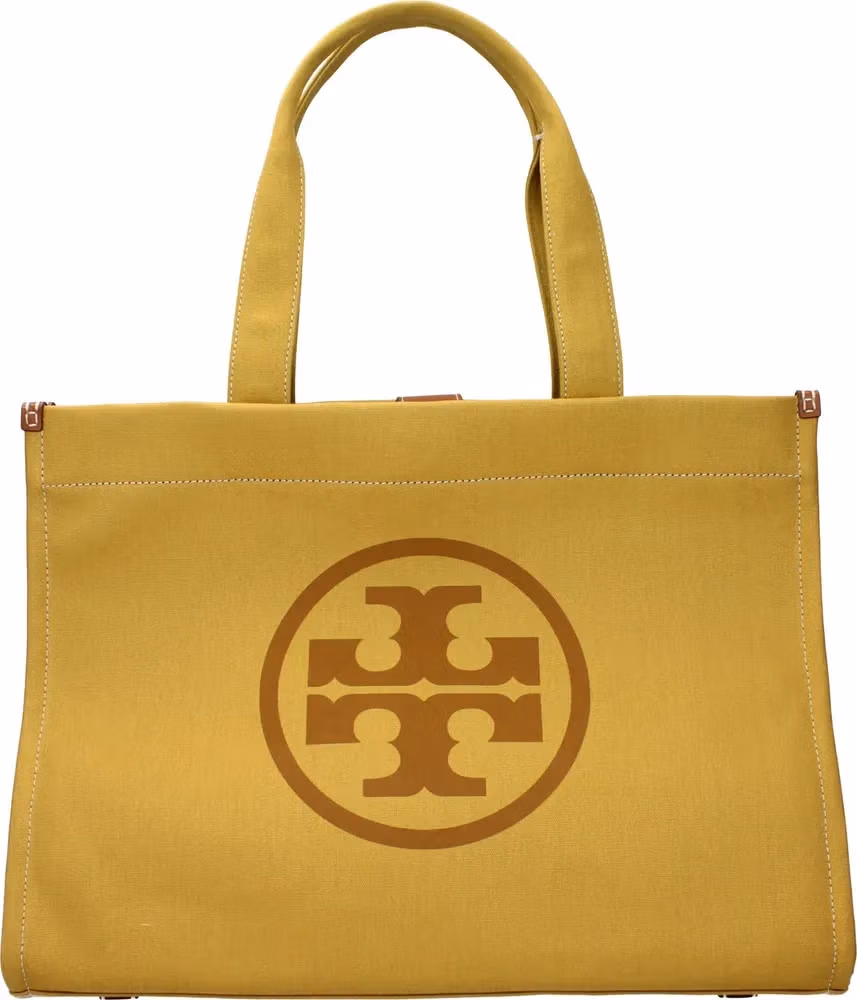 Tory Burch Yellow Fabric Shoulder Bag