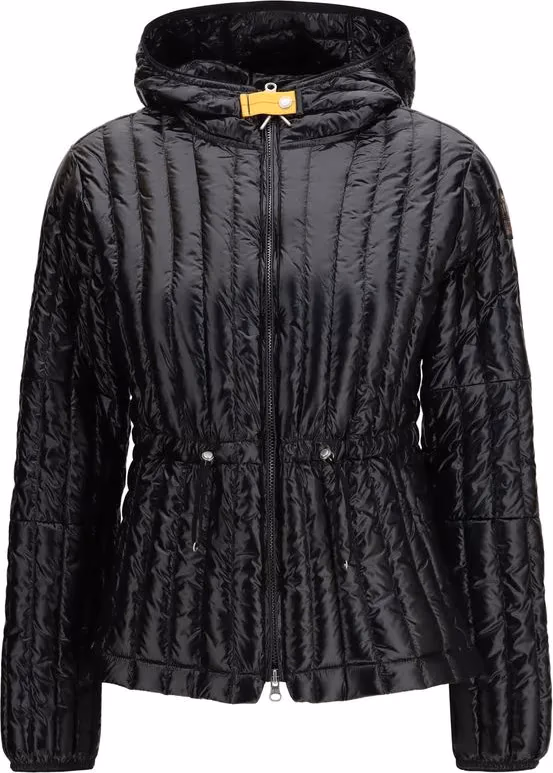 Parajumpers Black Nylon Full-Length Jacket