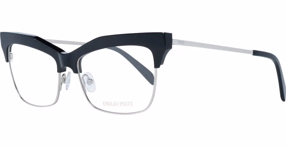 Emilio Pucci Black Metal & Plastic Glasses (Frames)