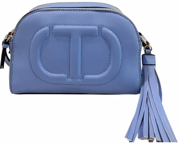 Twinset Blue PU Women Crossbody