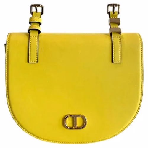 Twinset Yellow PU Women Crossbody Bag
