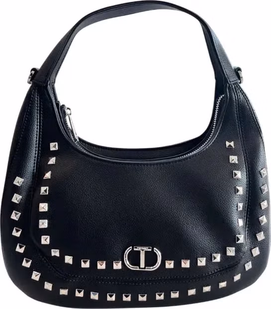 Twinset Black PU Women Shoulder Bag