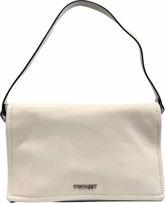 Twinset White PU Women Shoulder Bag