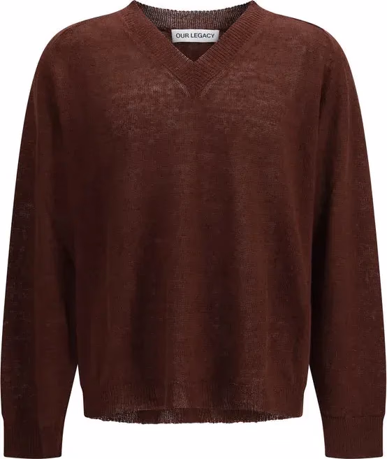 Our Legacy Bordeaux Linen Sweatshirt
