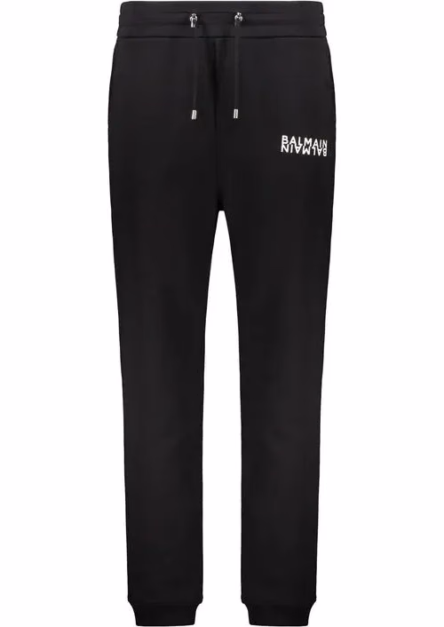 Balmain Black Cotton Joggers (Workout Pants)