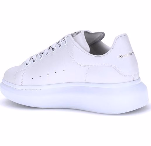 Alexander McQueen White Calf Leather Bos Taurus Platform Sneakers