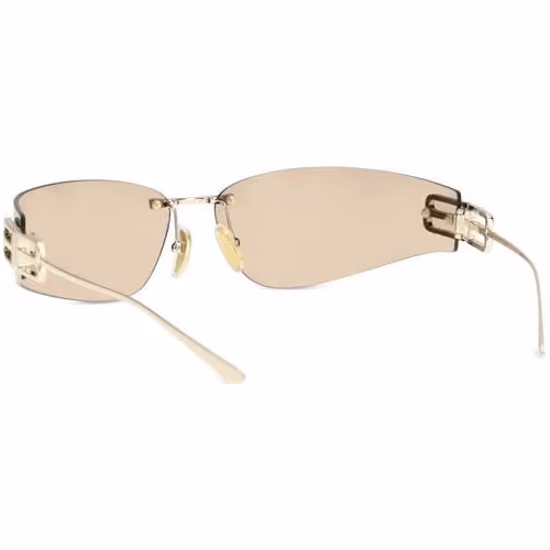 Balenciaga Gold Metal Sunglasses