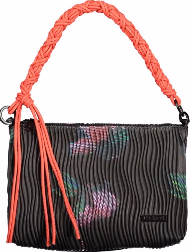 Desigual Nero Poliuretano Women Handbag