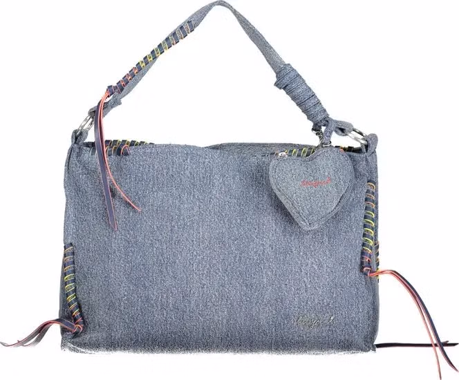 Desigual Azzurro Cotton Women Handbag