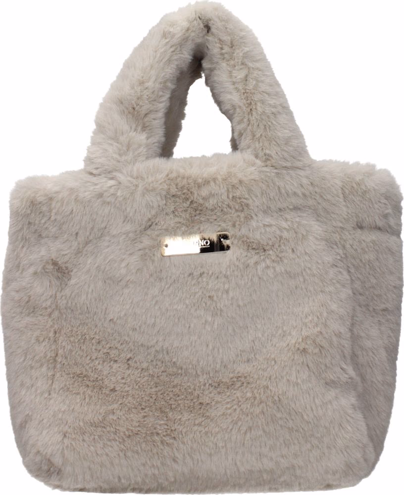 Herno Gray Fur Handbag
