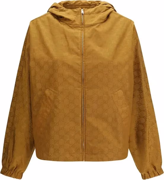 Gucci Beige Nylon Shell Jacket