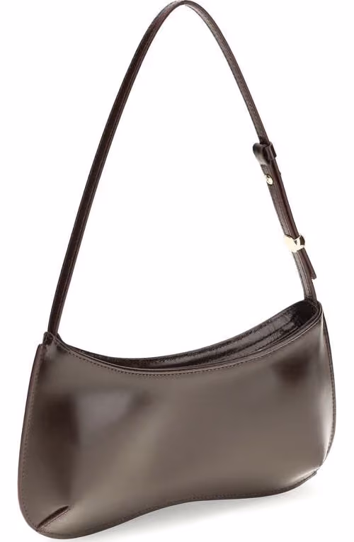 Jacquemus Brown Calf Leather Bos Taurus Shoulder Bag