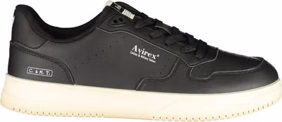 Black Polyurethane Men Sneaker
