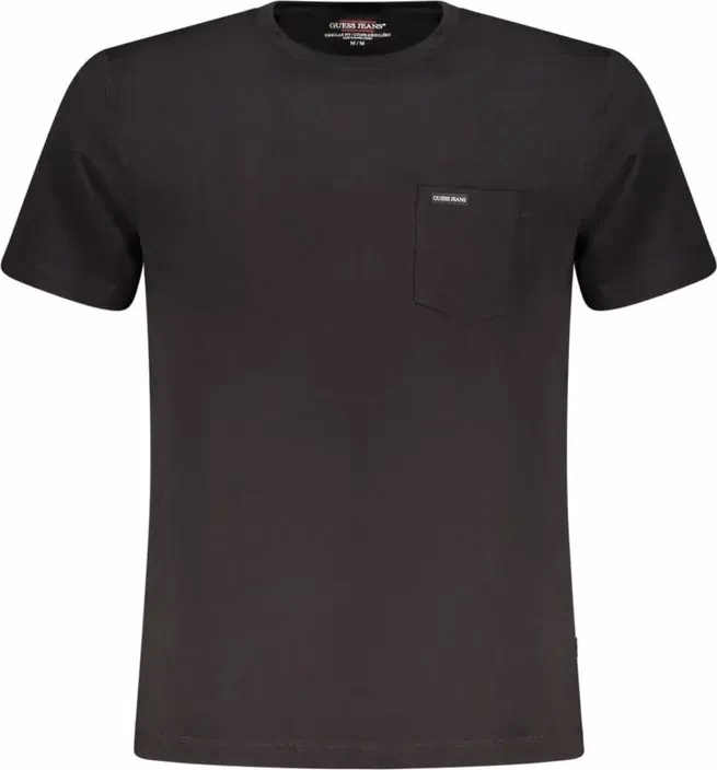 Guess Jeans Black Organic Cotton Men T-Shirt