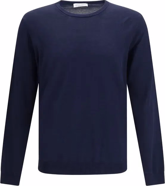 Roberto Collina Blue Cotton Sweatshirt