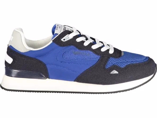Gas Blue Polyester Men Sneaker