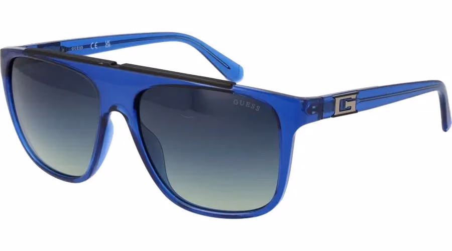 Guess Blue Stainless Steel Sunglasses